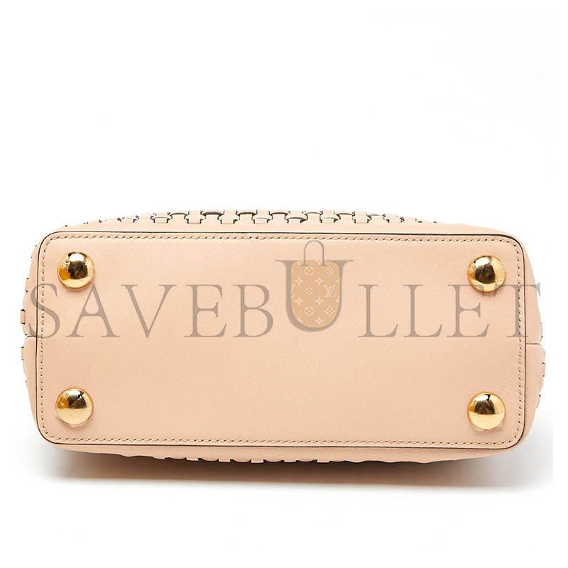 FENDI MINI PEEKABOO WOVEN HANDLE BAG (24*18.5*10.5cm) 